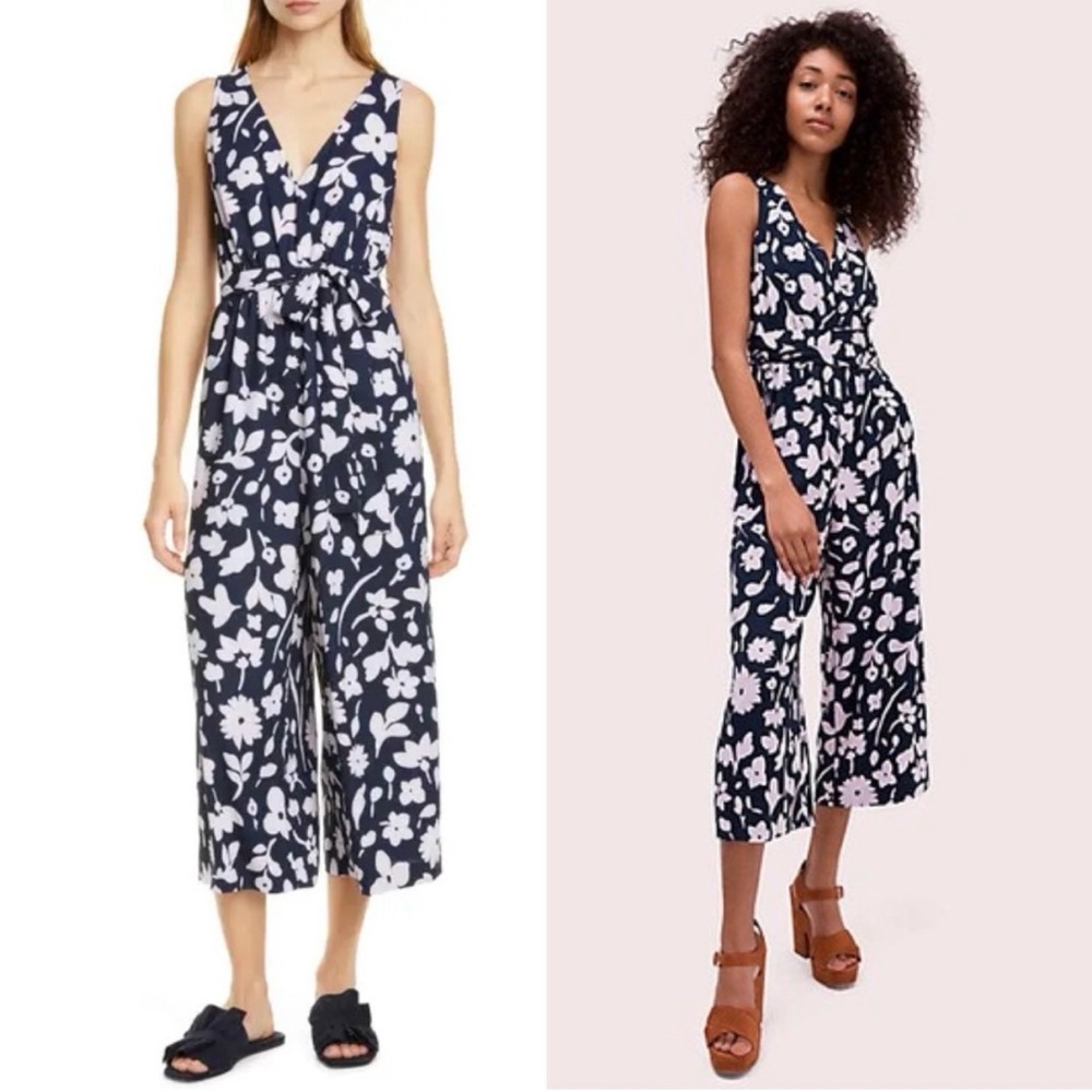 Floral Navy Jumpsuit
